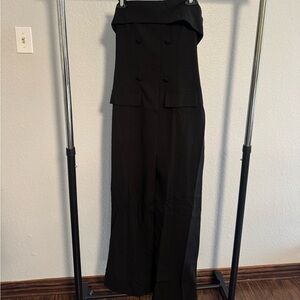 Fashion Nova Black Strapless Jumpsuit